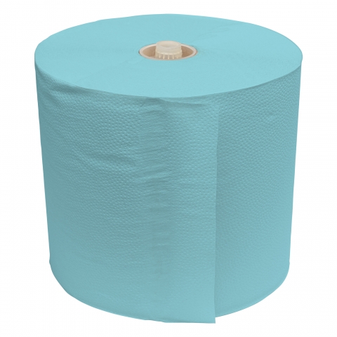 FIG Recycled Blue Towel Roll for Autocut Dispenser - Case of 6