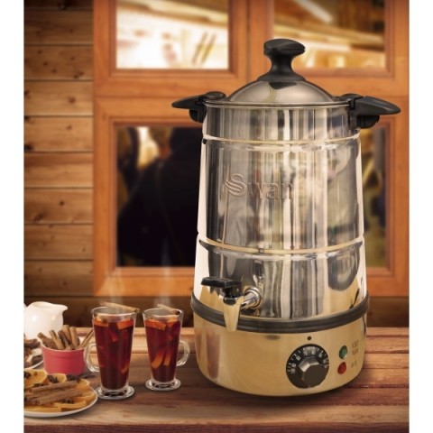 5L Swan Mulled Wine Warmer Urn with Adjustable Thermostat 1.8Kw - HSD Online