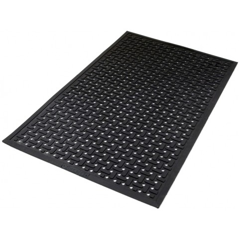 Kleen-Thru Plus Anti Fatigue and Anti Microbial Workplace Rubber Mat 86 x 60cm