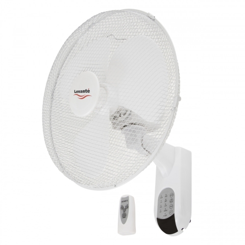 Levante Remote Controlled Wall Fan With 3 Sd Settings Adjustable Timer Hsd - Wall Fan Mounted Oscillating Remote Control Mitsubishi