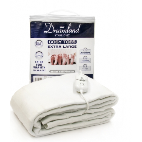 Dreamland Starlight Cosy Toes Double Size Heated Underblanket