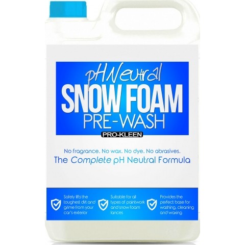 5L Pro-Kleen PH Neutral Pure Snow Foam