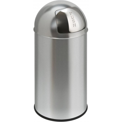 Matt Stainless Steel Office and Front of House Waste Bin 40L Thumbnail