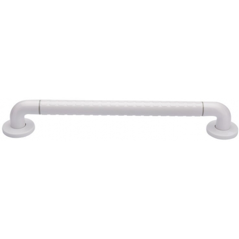 White Stainless Steel Straight Grab Rail with Nylon Padding 40cm