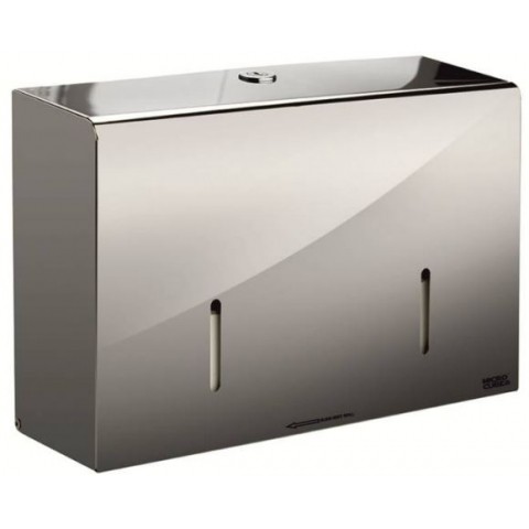 Grade 304 Polished Stainless Steel Microroll Cube Toilet Roll Dispenser