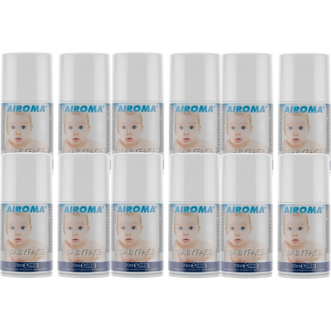 Airoma Commercial Air Freshener Refills Babyface Fragrance 12 x 270ml