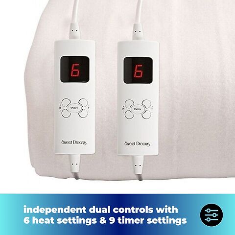 6 heat and 9 timer heat settings
