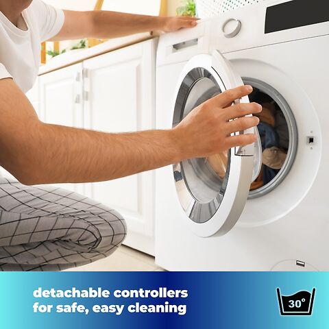 Detachable controls for safe washing and easy cleaning