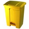 Yellow Pedal Operated Polypropylene Nappy and Waste Bin 45L