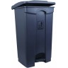 Commercial Pedal Operated Grey Waste and Nappy Bin, 87 Litres