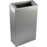 Grade 304 Brushed Stainless Steel Washroom Waste Bin with a Chute Style Lid 30L