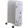 MYLEK White Oil Filled Radiator with Thermostat and Timer 2KW