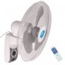 Prem-I-Air 16 Inch Oscillating Wall Fan with Remote Control and Timer