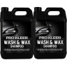 Pro-Kleen Professional Vehicle Wash and Wax Car Shampoo, 2 x 5 Litres