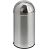 Matt Stainless Steel Office and Front of House Waste Bin 40L