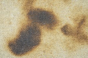 scorch marks on fabric