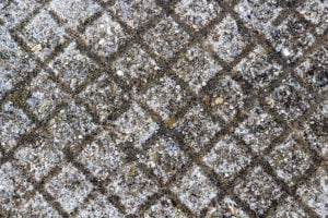 Concrete pavement tile textured background, rhombus pattern